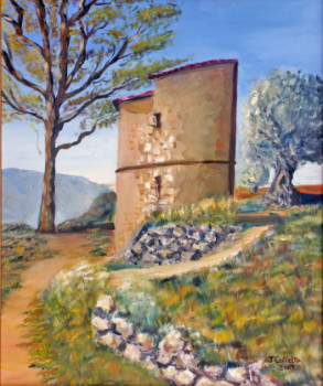 Œuvre contemporaine nommée « ancien pigeonnier en Provence », Réalisée par JULIA COLLETTO