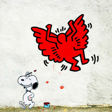 keith-haring-snoopy-street-art