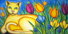 le-chat-jaune-dans-les-platebandes-fleuries