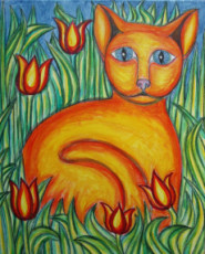 chat-et-tulipes