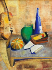still-life-with-violine-and-melon