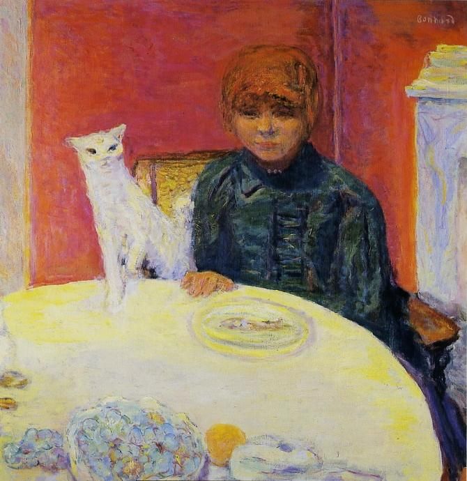 Pierre Bonnard - La Femme au chat - 1912