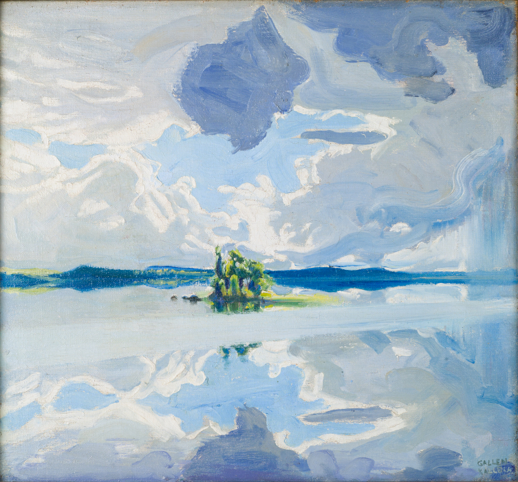  Nuages sur lac-Akselli Gallen-Kallela