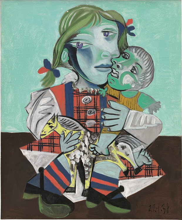 Pabli Picasso - Maya à la poupée et au cheval