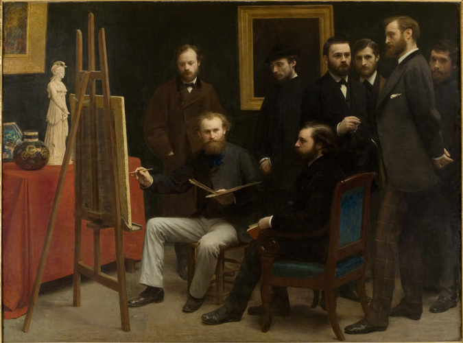 Un atelier aux Batignoles de Henri Fantin-Latour (1870)