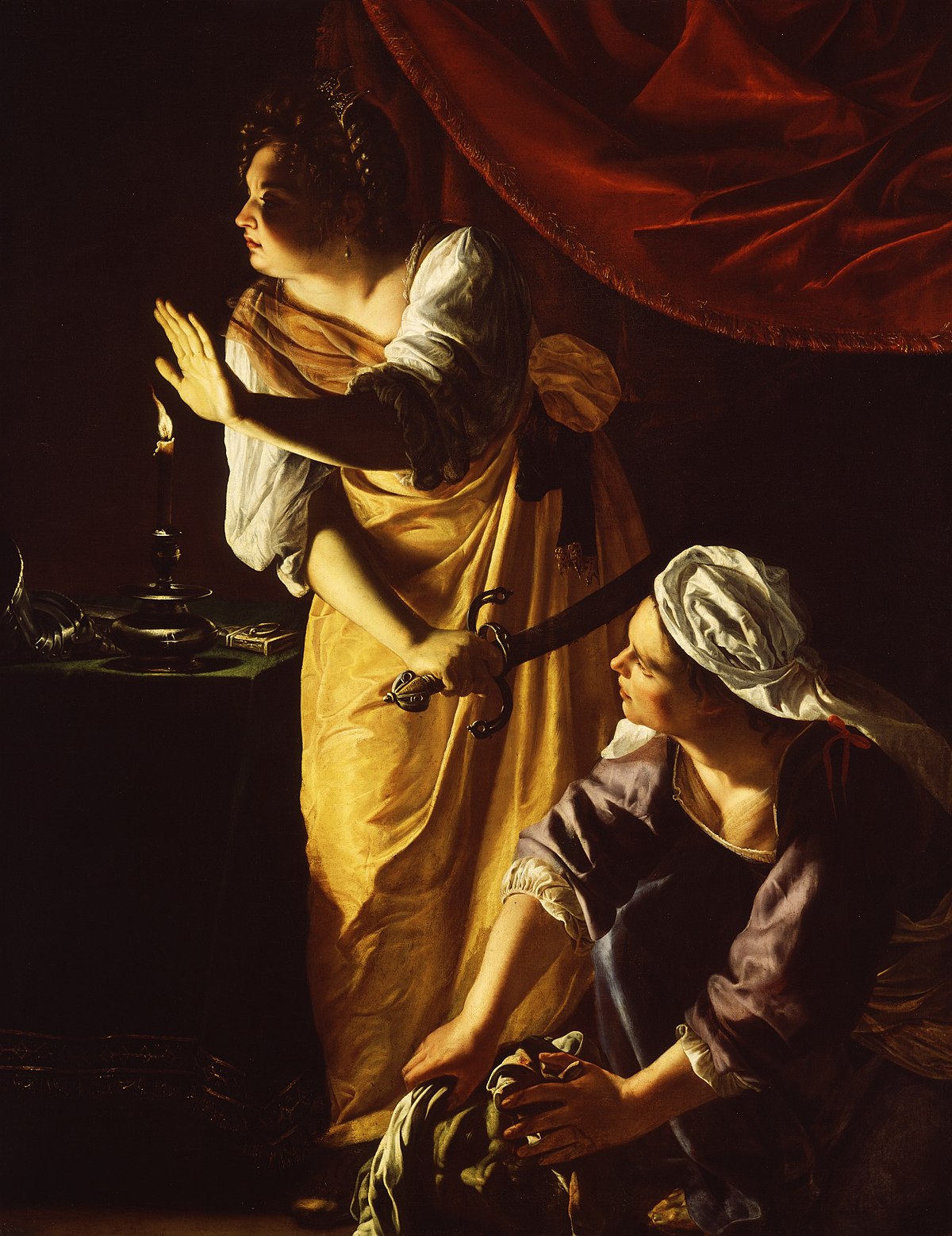 Judith et sa servante avec la tête d'Holopherne d'Artemisia Gentileschi  (1623)