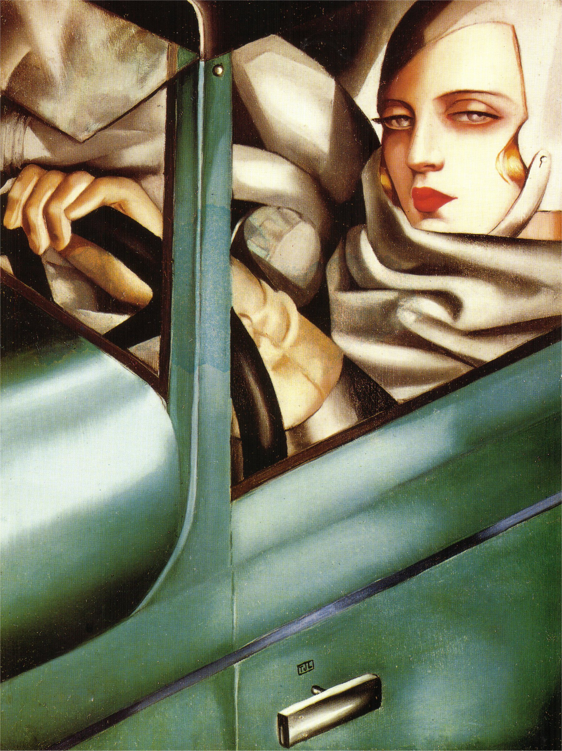 En Bugatti verte de Tamara de Lempicka (1929)