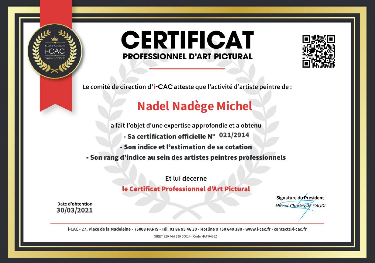 Certificat ICAC 