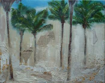 Œuvre contemporaine nommée « Les Palmiers », Réalisée par BONNEAU-MARRON