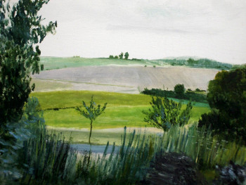 Œuvre contemporaine nommée « Campagne de Chavenay 2 », Réalisée par GUILLOU
