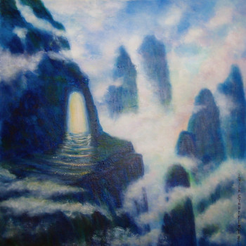 Œuvre contemporaine nommée « Niche dans montagnes célestes », Réalisée par LAILA STAUFFERT