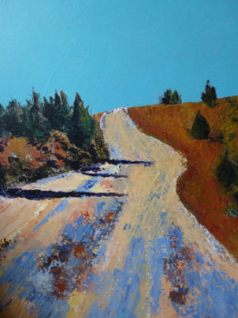 Œuvre contemporaine nommée « chemin rocailleux », Réalisée par SANCELME