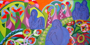 Œuvre contemporaine nommée « nature revée », Réalisée par MARIE LAURENT