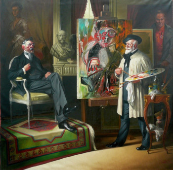 Œuvre contemporaine nommée « PORTRAIT OFFICIEL », Réalisée par BRUET