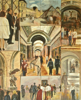 Œuvre contemporaine nommée « Le Louvre - Paris », Réalisée par CHRISTIAN DOLLET
