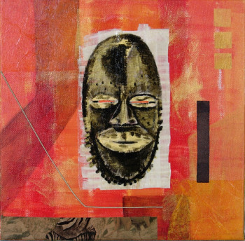 Œuvre contemporaine nommée « Masques I », Réalisée par BONNEAU-MARRON