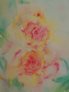 Œuvre contemporaine nommée « Les roses », Réalisée par CLAIRE VALENTIN