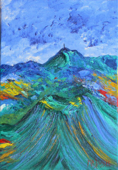 Œuvre contemporaine nommée « PUY DE PARIOU », Réalisée par MARIE-FRANCE BUSSET