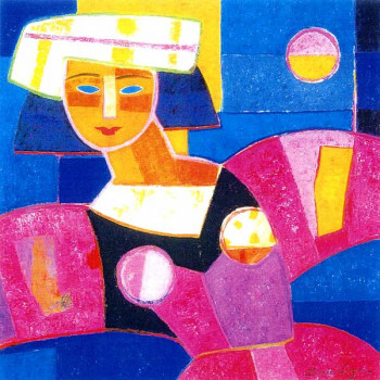 Œuvre contemporaine nommée « Anouchka », Réalisée par FRANCE WAGNER