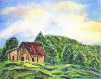 Œuvre contemporaine nommée « Cabane (Impressionnisme) », Réalisée par ISRADAN