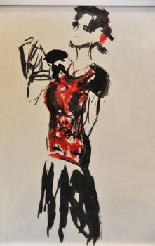 Œuvre contemporaine nommée « Espagnole 01 », Réalisée par BARTLET-DROUZY