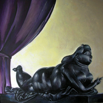 Œuvre contemporaine nommée « Reproduction : Botero », Réalisée par L-SY