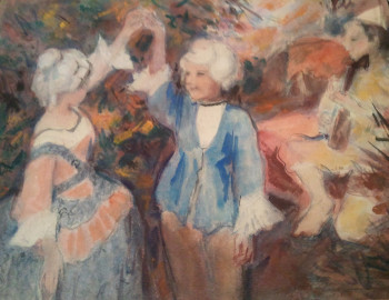 Œuvre contemporaine nommée « 04563R - Enfants déguisés », Réalisée par HENRY SIMON