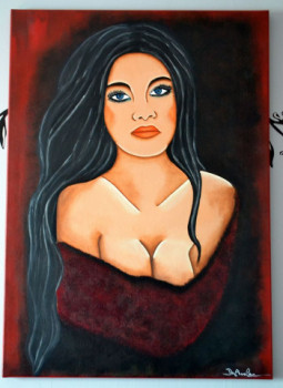 Œuvre contemporaine nommée « Tableau - APSARA - Déese indinne », Réalisée par DAFHOELA