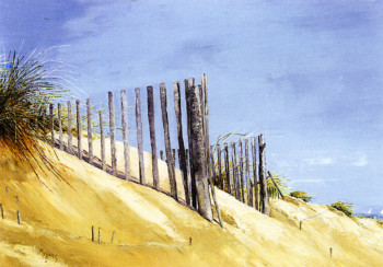 Œuvre contemporaine nommée « Au pied de la grande dune », Réalisée par ROSE LYNE FABRE