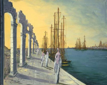 Œuvre contemporaine nommée « Le Port aux Dames », Réalisée par MAURICE BUFFET