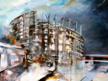 Œuvre contemporaine nommée « Babel XXI », Réalisée par DAMIAN TIRADO