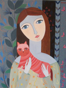 Œuvre contemporaine nommée « jeune fille », Réalisée par CHRISTIAN VATAN