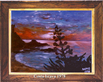 Œuvre contemporaine nommée « Costa brava 1978 », Réalisée par EMILE RAMIS