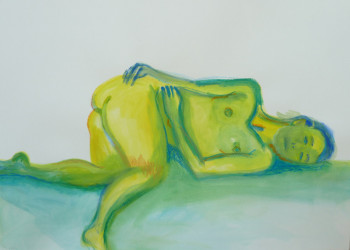 Œuvre contemporaine nommée « Elle 8 couchée », Réalisée par BONNEAU-MARRON