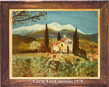 Œuvre contemporaine nommée « Le couvent des Capucins de Céret 1978 », Réalisée par EMILE RAMIS