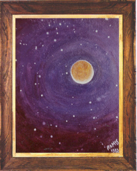 Œuvre contemporaine nommée « Eclipse de lune 1982 2 », Réalisée par EMILE RAMIS