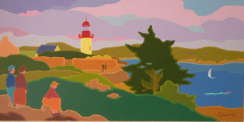 Œuvre contemporaine nommée « Phare de Port-Manech », Réalisée par DANIELL