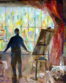 Œuvre contemporaine nommée « Le peintre », Réalisée par DAMIAN TIRADO
