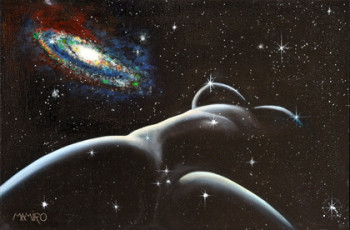 Œuvre contemporaine nommée « La Naissance de l'Univers », Réalisée par MAMIRO