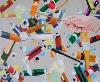 Œuvre contemporaine nommée « le fouillis », Réalisée par STINCKWICH
