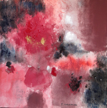 Œuvre contemporaine nommée « Rouge 2 », Réalisée par J. CAUMES
