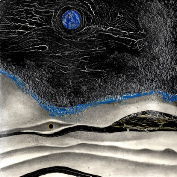 Œuvre contemporaine nommée « Nuit déchirée 26 », Réalisée par ZIA