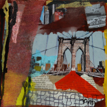 Œuvre contemporaine nommée « Downtown New York », Réalisée par BONNEAU-MARRON