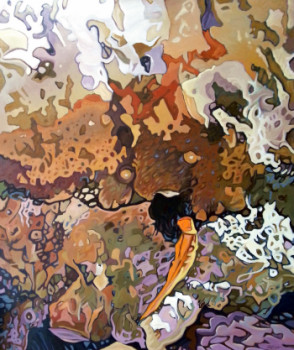 Œuvre contemporaine nommée « Exfiltration », Réalisée par JEAN-BERNARD HIRGAIR