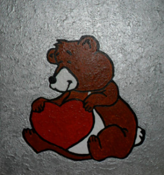 Œuvre contemporaine nommée « Offrir pour la St Valentin N° 36 », Réalisée par ANGELINO CAMPIGOTTO