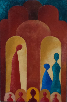 Œuvre contemporaine nommée « 8 figures », Réalisée par LALLO