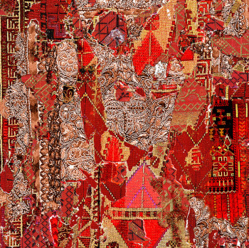 Œuvre contemporaine nommée « Kilim 2 », Réalisée par SHAY