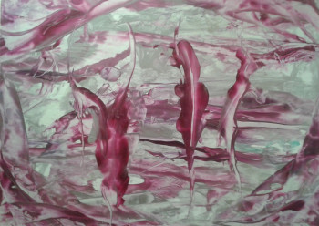 Œuvre contemporaine nommée « Danseuses ou violons d'ailleurs ? », Réalisée par EVELYNE CALCUS