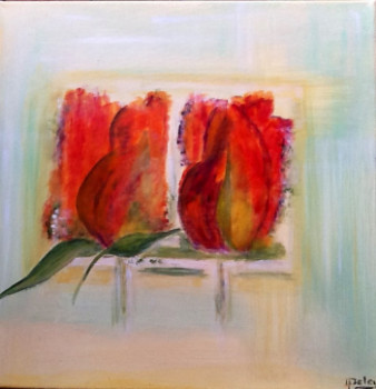 Œuvre contemporaine nommée « Boutons de roses », Réalisée par PATRICIA DELEY