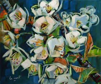 Œuvre contemporaine nommée « Fleurs de merisier », Réalisée par ALAIN LE NOST